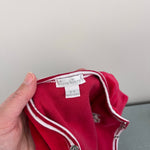 Load image into Gallery viewer, Kissy Kissy Red Velour Christmas Footie 0-3 Months
