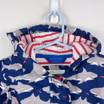 Load image into Gallery viewer, Mini Baby Boden Navy Blue Shark Jacket 3-4
