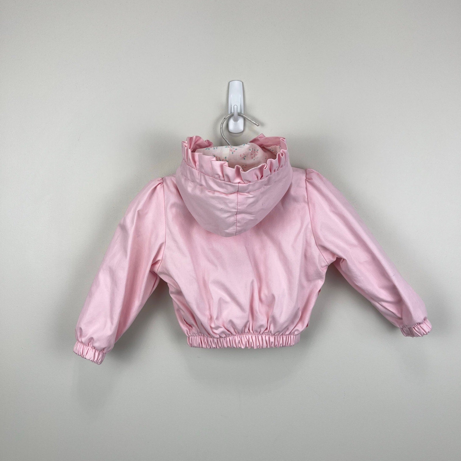 Vintage OshKosh B'gosh Pink Hooded Windbreaker 12 Months USA