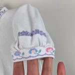 Load image into Gallery viewer, Vintage OshKosh B'gosh Short Sleeve White Flower Top 4T USA
