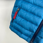 Load image into Gallery viewer, Patagonia Boys' Reversible Down Sweater Hoody Jacket Balkan Blue 6-12 Months
