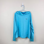 Load image into Gallery viewer, Vineyard Vines Kids Long Sleeve Burgee Whale Performance Hoodie T-Shirt Blue 7
