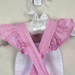 Load image into Gallery viewer, Will&#39;Beth Pink Gingham Bunny Sun Suit Romper 0 Months
