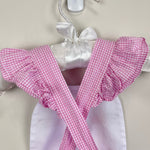 Load image into Gallery viewer, Will'Beth Pink Gingham Bunny Sun Suit Romper 0 Months
