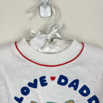 Load image into Gallery viewer, Vintage Andover Togs 80s I Love Daddy Long Sleeve Tee Shirt 24 Months USA
