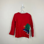 Load image into Gallery viewer, Mini Boden Truck Applique T-Shirt Rockabilly Red Tree 6-7
