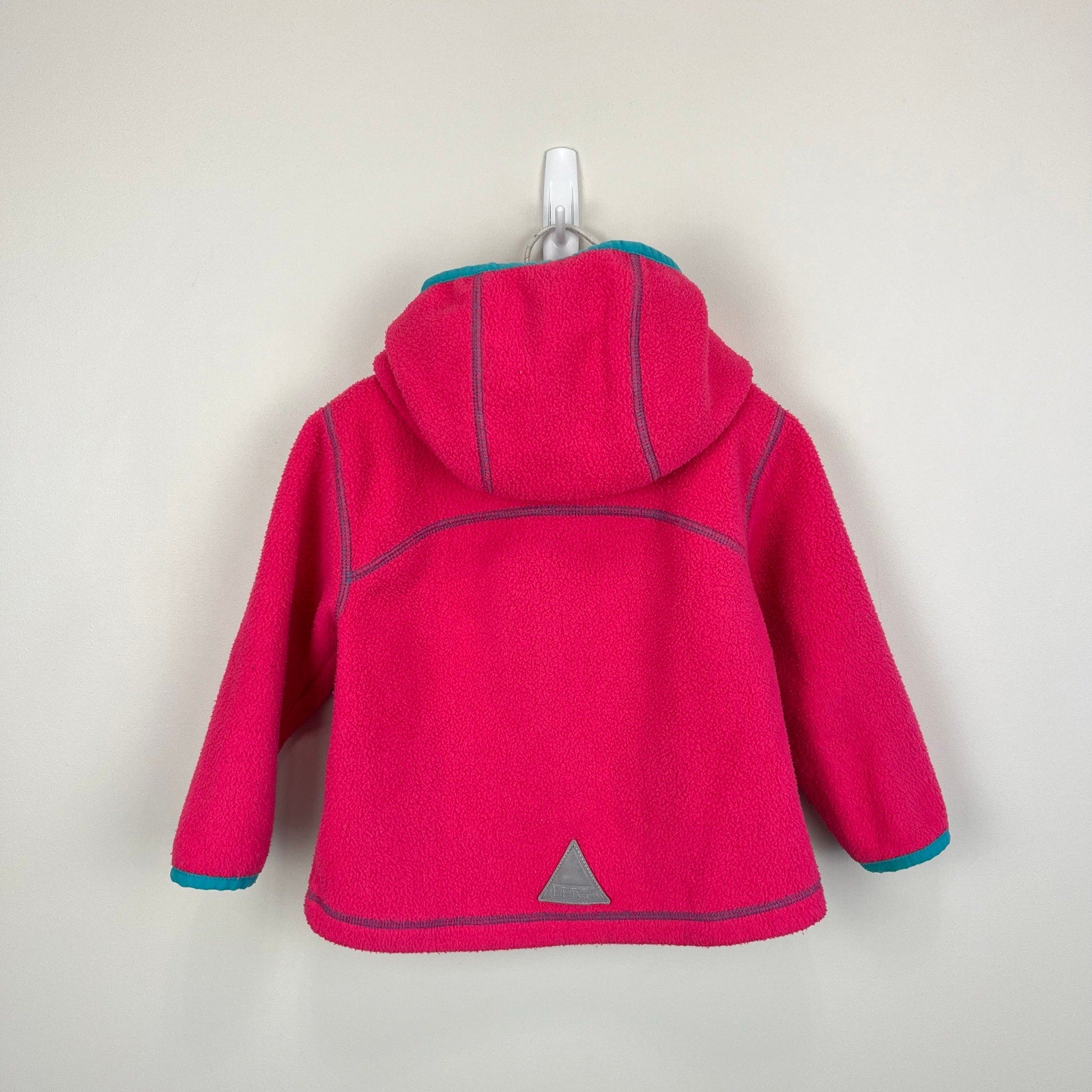 L.L. Bean Hooded Fleece Jacket Pink 12-18 Months