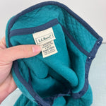 Load image into Gallery viewer, L.L. Bean Kids Quilted Quarter Snap Pullover Teal L 6/7
