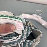 Load image into Gallery viewer, Vintage Number One Jeans Green White Striped Overalls 24 Months Italy
