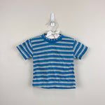 Load image into Gallery viewer, Vintage Short Sleeve Stripe Pointell T-Shirt Toddler Girl
