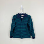 Load image into Gallery viewer, Vintage Healthtex Navy &amp; Green Striped Polo Shirt 7 USA
