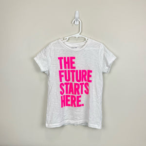 Crewcuts Girls The Future Starts Here Short Sleeve T-Shirt 10