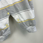 Load image into Gallery viewer, Vintage Doe Spun Striped Sailing Shortall Romper 3-6 Months
