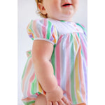 Load image into Gallery viewer, The Beaufort Bonnet Company Short Sleeve Brigantine Bubble Southampton Stripe with Worth Avenue White 2T NWT

