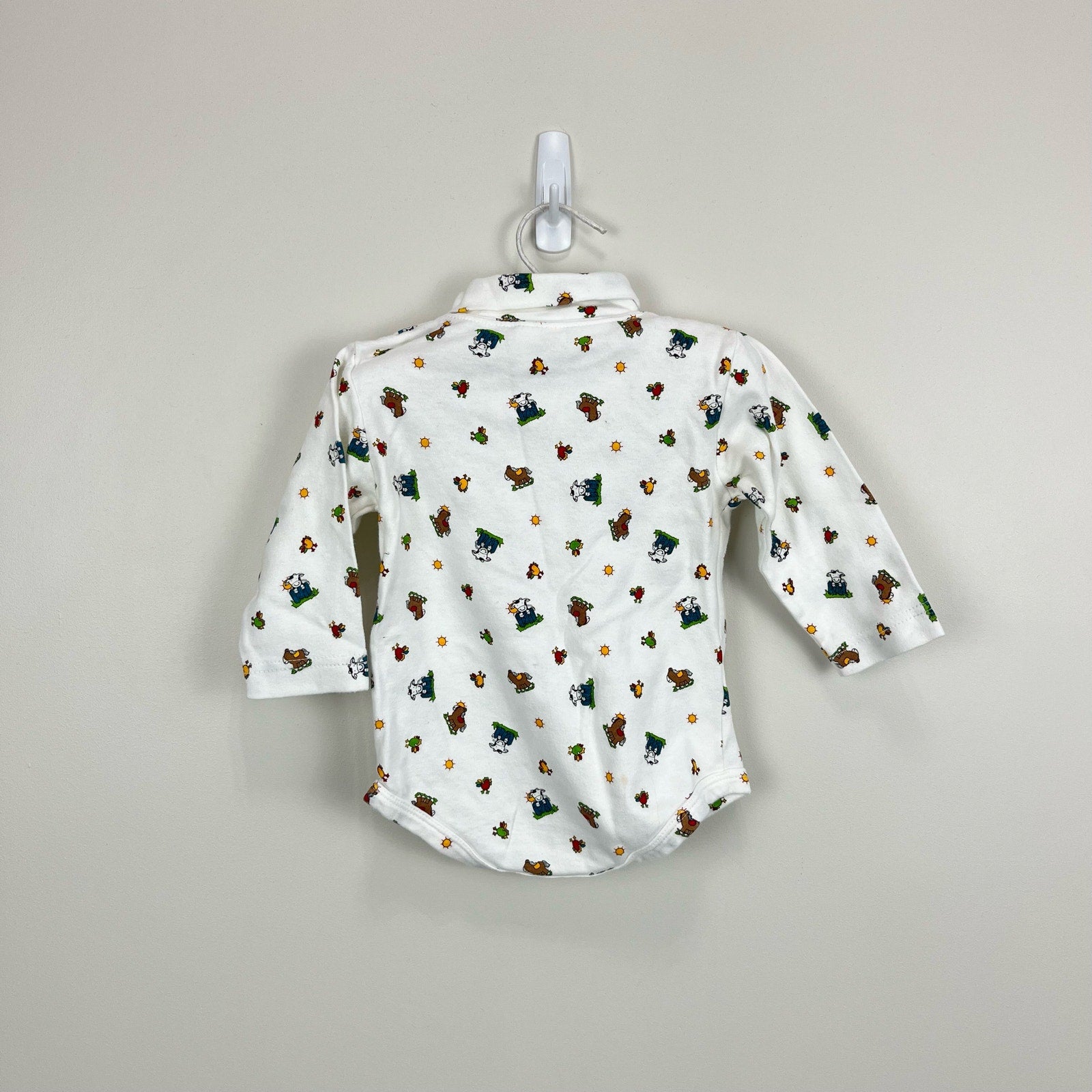 Vintage Garanimals Farm Bodysuit 12 Months