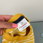 Load image into Gallery viewer, Hanna Andersson Long Sleeve Striped Applique T-Shirt Yellow Robot 110 cm 5T
