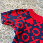 Load image into Gallery viewer, Hanna Andersson XOXO Short John Pajamas 85 cm 2T
