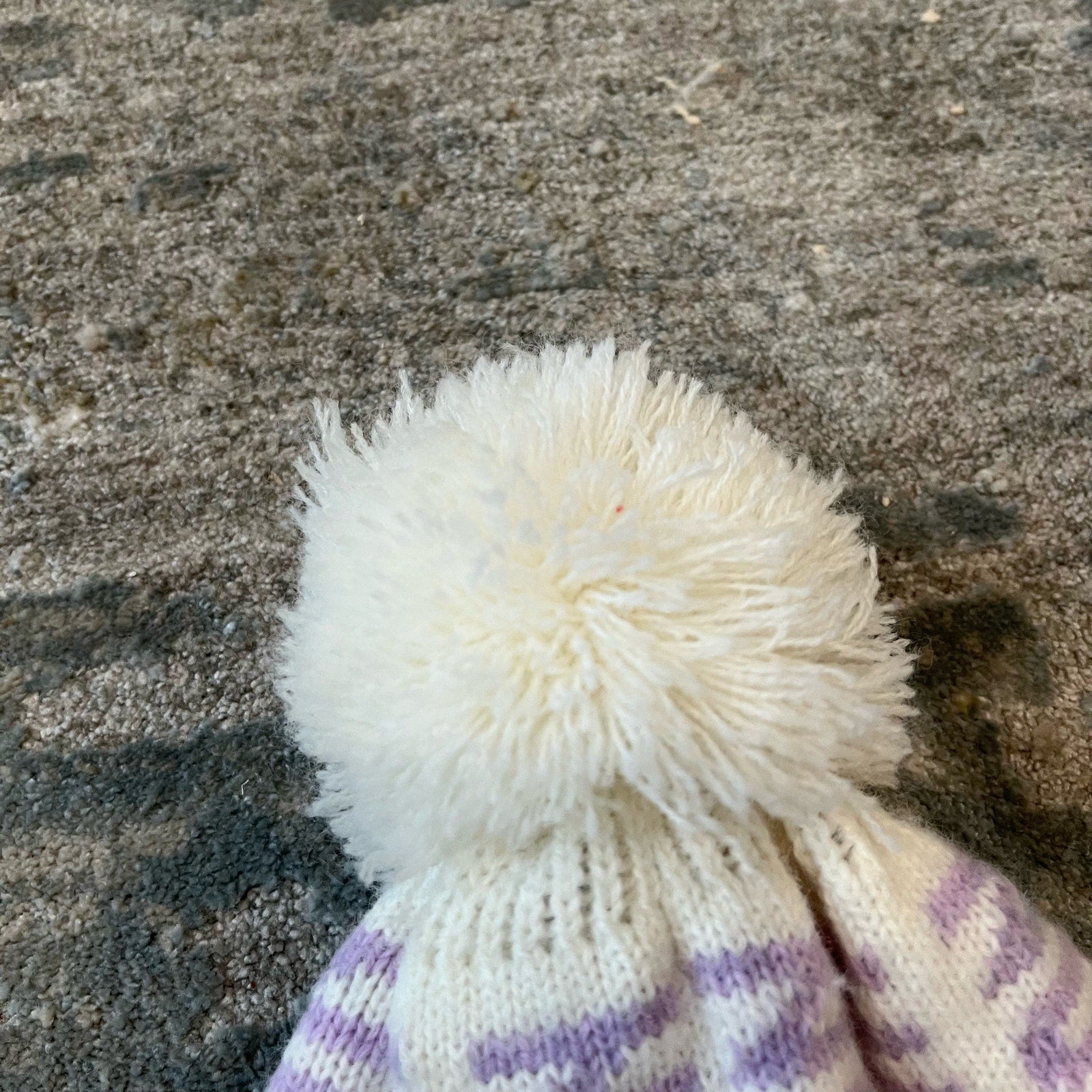 Vintage Pastel Pom Pom Winter Hat