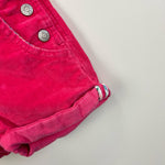 Load image into Gallery viewer, Mini Boden Girls Pink Corduroy Short Overalls 2-3 Years
