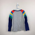 Load image into Gallery viewer, Mini Boden Rainbow Raglan Sleeve T-Shirt
