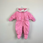 Load image into Gallery viewer, Vintage OshKosh B&#39;gosh Pink Puffy Snowsuit 6-9 Months
