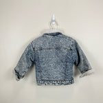 Load image into Gallery viewer, Vintage Levi's Acid Wash Sherpa Lined Orange Tab Denim Jacket 6 USA
