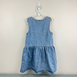 Load image into Gallery viewer, Mini Boden Button Front Denim Pinafore Dress 6-7
