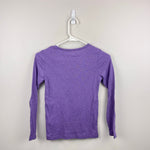 Load image into Gallery viewer, Mini Boden Supersoft Pointelle Long Sleeve T-Shirt Purple 9-10
