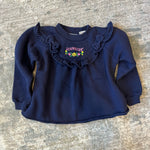 Load image into Gallery viewer, Vintage Jordache Navy Flower Sweatsuit Outfit 4/5
