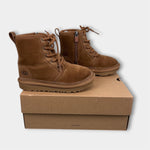 Load image into Gallery viewer, Ugg Kids' Neumel High Suede Sheepskin Chukka Boot Chestnut 13
