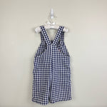 Load image into Gallery viewer, Kelly&#39;s Kids Plaid Puppy Tractor Shortall 5/6
