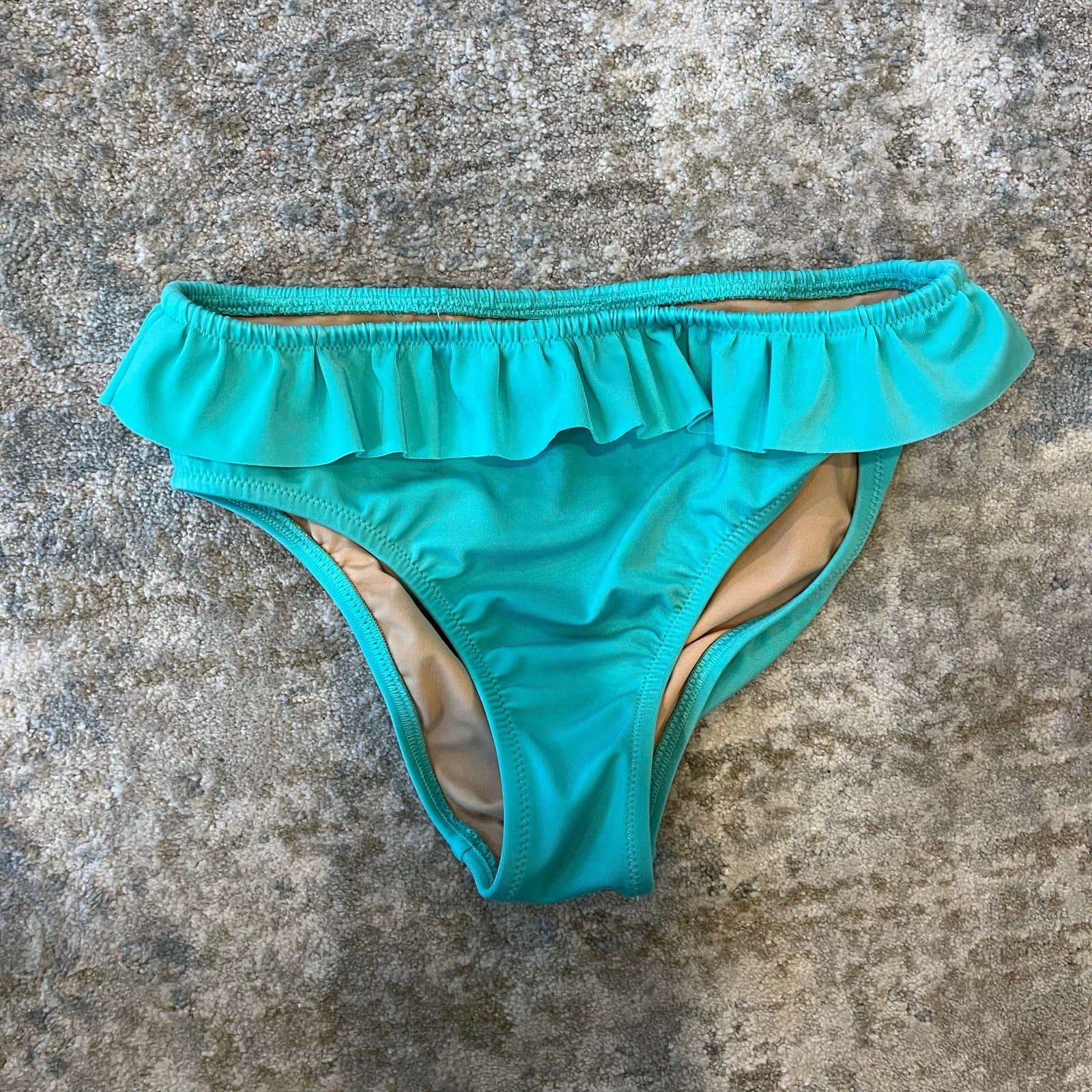 Crewcuts Girls Aqua Ruffle Bikini Swimsuit Set 8