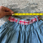 Load image into Gallery viewer, Vintage OshKosh B'gosh Blue Jean Flower Skirt 4T USA
