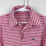 Load image into Gallery viewer, Vineyard Vines Red &amp; White Striped Polo Shirt S 8-10
