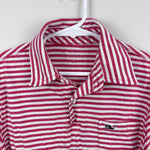 Load image into Gallery viewer, Vineyard Vines Red &amp; White Striped Polo Shirt S 8-10
