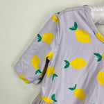 Load image into Gallery viewer, Hanna Andersson Print Tulle Skater Dress Lemon Squeeze Orchid Hush 110 cm 5T
