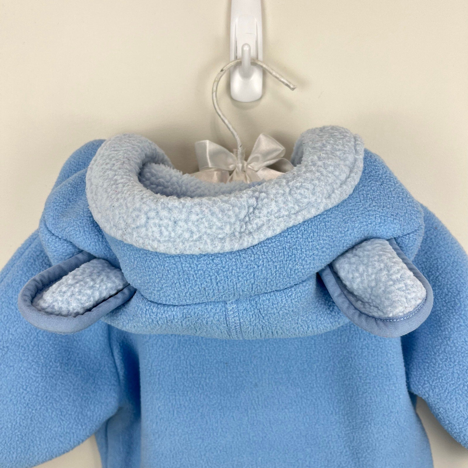 L.L. Light Bean Blue Fleece Bunting Snow Suit 3-6 Months