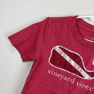 Vineyard Vines Short Sleeve Red Whale Tee 4T