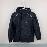 Load image into Gallery viewer, L.L. Bean Kids' Lined Trail Model Wind and Rain Jacket Black M 10/12
