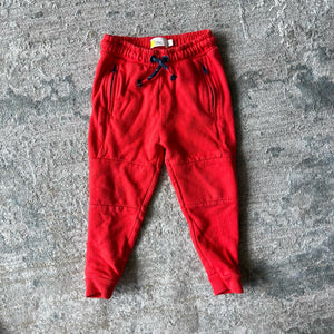 Mini Boden Warrior Knee Joggers Red 3T