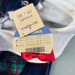 Load image into Gallery viewer, Vintage Gymboree Holiday Plaid Velour One Piece Newborn 3-6 Months NWT
