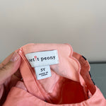 Load image into Gallery viewer, Petit Peony Peach Pink Chicken Scallop Sun Dress 5T
