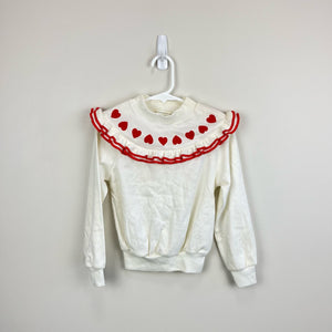 Vintage Little Topsys Ruffle Heart Sweatshirt 6