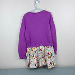 Load image into Gallery viewer, Mini Boden Sequin Flip Royal Unicorn Sweatshirt Dress 7-8
