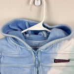 Load image into Gallery viewer, Vineyard Vines Blue Green Sun Washed Tie Dye Hooded Shep Shirt M 10-12
