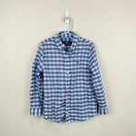 Load image into Gallery viewer, Vineyard Vines Boys' Blue Pink Plaid Whale Button Down Shirt 6
