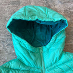 Load image into Gallery viewer, Lands' End Kids Down Insulated Hooded Jacket Aqua M 10-12
