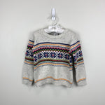 Load image into Gallery viewer, Janie and Jack The Flurry Fair Isle Sweater Snow Natural 2T NWT
