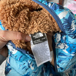 Load image into Gallery viewer, The North Face Thermoball Eco Bunting One Piece Snow Suit Shady Blue 18-24 Months NWOT
