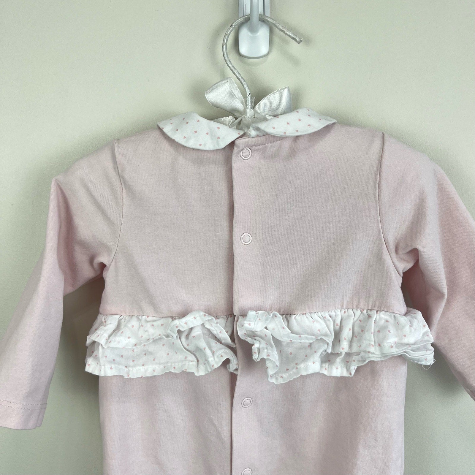 Mayoral Baby Pink Ruffle Cupcake Footie 2-4 Months